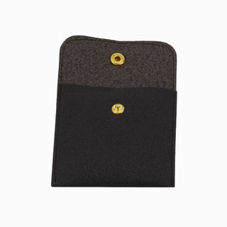 Saculet bijuterii Microfibra, 8x8+4 cm - Maro