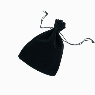Saculet bijuterii Zimtat, 11.5x13+3 cm - Negru