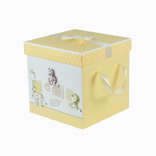 Cutie cadou Pliat Cutie Baby, 29x29x28 cm - Crem