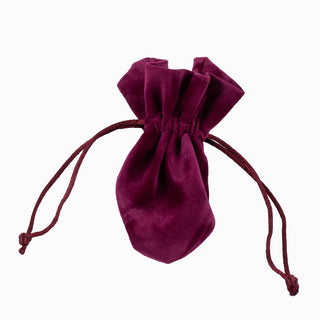 Saculet cadou Triunghi, 10x7+3.5 cm - Bordo