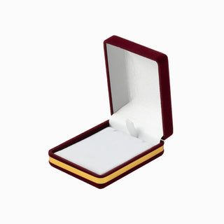 Cutie bijuterii Cercei Andreea, 6x7.5x3 cm - Bordo / Alb