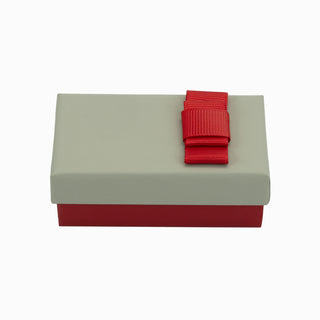 Cutie bijuterii Flower Up F.U, 5x8x3 cm - Gri / Rosu