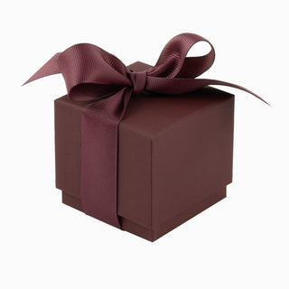 Cutie bijuterii Ribon Down R.D, 7x7x7 cm - Bordo