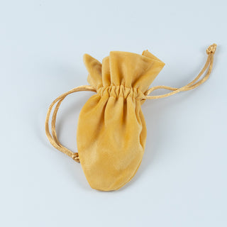 Saculet cadou Triunghi, 10x7+3.5 cm - Galben