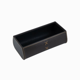 Caseta bijuterii Depozitare Suport Chei, 26x14x8.5 cm - Maro / Negru