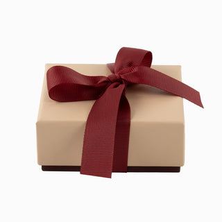 Cutie bijuterii Ribon Down R.D, 8.5x9x3.8 cm - Somon / Bordo