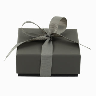 Cutie bijuterii Ribon Down R.D, 8.5x9x3.8 cm - Gri / Negru