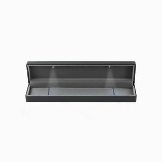 Cutie bijuterii Bratara Led, 23x5.5x3.5 cm - Negru / Gri