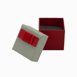 Cutie bijuterii Flower Up F.U, 5x5x4.5 cm - Gri / Rosu