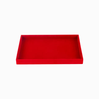 Suport bijuterii Depozitare Tava, 35x24x3 cm - Rosu