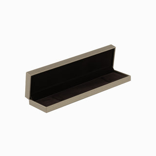 Cutie bijuterii Bratara Gama Piele, 22.5x5.5x2.5 cm - Auriu / Maro