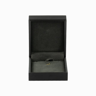 Cutie bijuterii Set Gama Piele, 7.5x8.5x3.5 cm - Negru / Gri