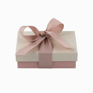Cutie bijuterii Ribon Down R.D, 7x9x4.5 cm - Crem / Roz / Negru
