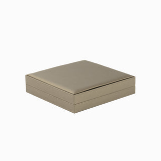 Cutie bijuterii Set Gama Piele, 17x17x4 cm - Auriu / Maro