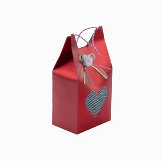 Cutie cadou Plasa Pliat, 15x10x29 cm - Rosu