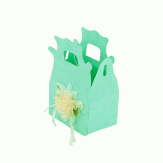 Cutie cadou Marturii | Martisor Pliat, 7x4.5x11 cm - Verde
