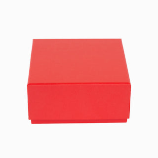Cutie rigida cadou Rigid Curea(Int.Textil), 13.5x13.5x6.5 cm - Rosu