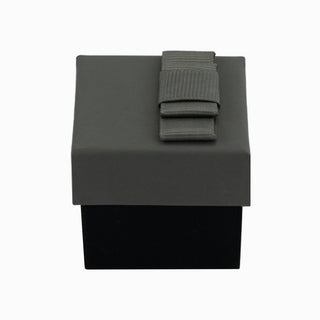 Cutie bijuterii Flower Up F.U, 5x5x4.5 cm - Gri / Negru
