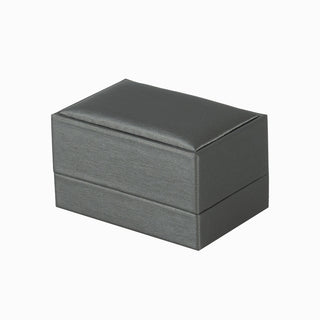 Cutie bijuterii Verigheta Gama Piele, 7.5x5x4 cm - Gri / Negru