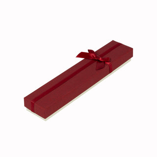 Cutie bijuterii Normal Paper, 21.5x4.5x3 cm - Bordo / Crem