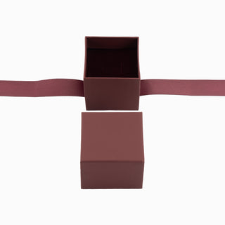 Cutie bijuterii Ribon Down R.D, 7x7x7 cm - Bordo