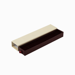 Cutie bijuterii Bratara Sertar, 21x4.3x2.8 cm - Crem / Bordo