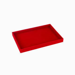 Suport bijuterii Depozitare Tava, 35x24x3 cm - Rosu