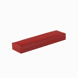 Cutie bijuterii Bratara Gama Piele, 22.5x5.5x2.5 cm - Rosu / Gri