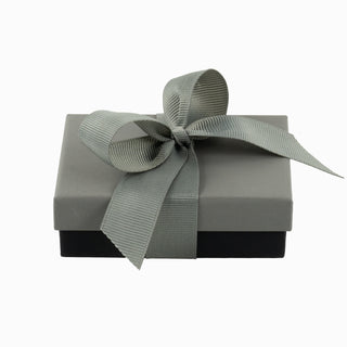 Cutie bijuterii Ribon Down R.D, 7x9x3 cm - Gri / Negru