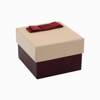 Cutie bijuterii Flower Up F.U, 8.5x9x6 cm - Somon / Bordo