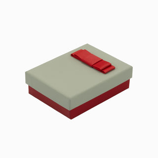 Cutie bijuterii Flower Up F.U, 7x9x3 cm - Crem / Rosu / Gri