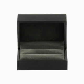Cutie bijuterii Verigheta Gama Piele, 7.5x5x4 cm - Negru / Gri