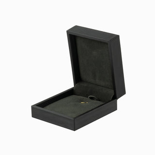 Cutie bijuterii Set Gama Piele, 7.5x8.5x3.5 cm - Negru / Gri