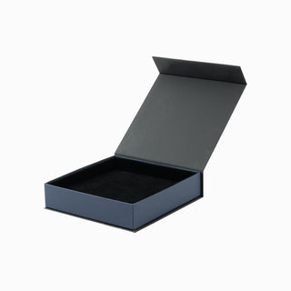 Cutie bijuterii Set Magnet, 19x19x4.5 cm - Negru / Bleumarin