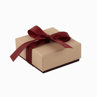 Cutie bijuterii Ribon Down R.D, 8.5x9x3.8 cm - Somon / Bordo