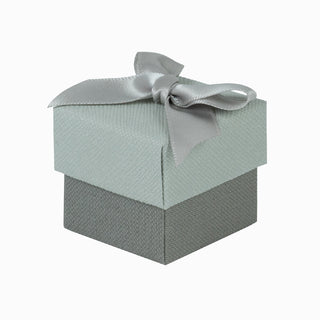 Cutie bijuterii Normal Paper, 4x4x3.5 cm - Gri Deschis / Gri Inchis / Gri