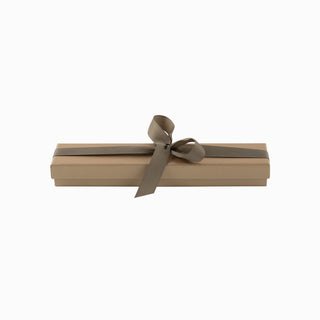 Cutie bijuterii Ribon Down R.D, 23x5x3 cm - Auriu / Maro