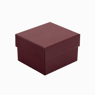 Cutie bijuterii Normal Paper, 9x9x6 cm - Bordo / Negru