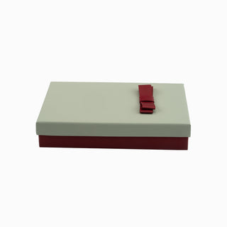 Cutie bijuterii Flower Up F.U, 13x18x3.5 cm - Gri / Bordo