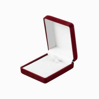 Cutie bijuterii Set Andreea, 6x7.5x3 cm - Bordo / Alb