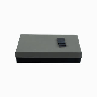 Cutie bijuterii Flower Up F.U, 13x18x3.5 cm - Gri / Negru