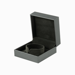 Cutie bijuterii Bratara Gama Piele, 9x9x4 cm - Gri