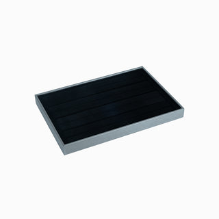 Suport bijuterii Inel Fara Geam, 35x24x3 cm - Gri / Negru
