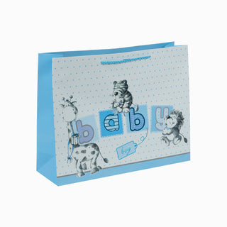 Punga CADOU Baby, 42x33x13 cm - Bleu / Alb