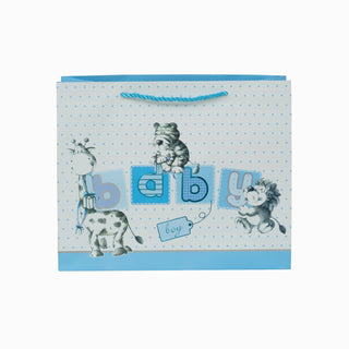 Punga CADOU Baby, 32x26x12 cm - Bleu / Alb