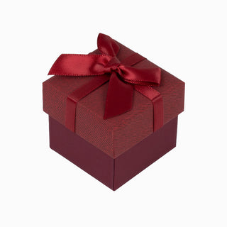 Cutie bijuterii Normal Paper, 5x5x4.5 cm - Bordo Deschis / Bordo