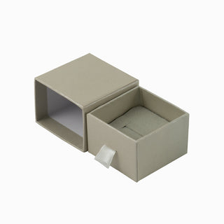 Cutie bijuterii Inel Sertar, 5x5x3.8 cm - Gri