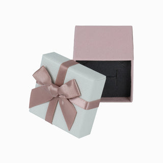 Cutie bijuterii Normal Paper, 5x5x4.5 cm - Crem / Roz / Gri