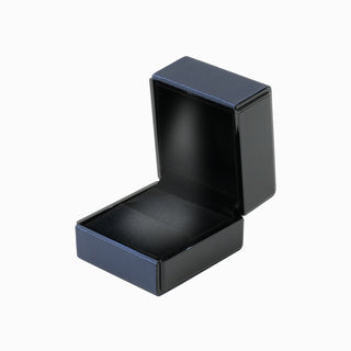 Cutie bijuterii Inel Led, 6x6.5x5 cm - Bleumarin / Negru