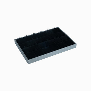 Suport bijuterii Cercei Fara Geam, 35x24x3 cm - Gri / Negru